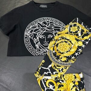 Versace Black and white Tshirt Kids size 10a